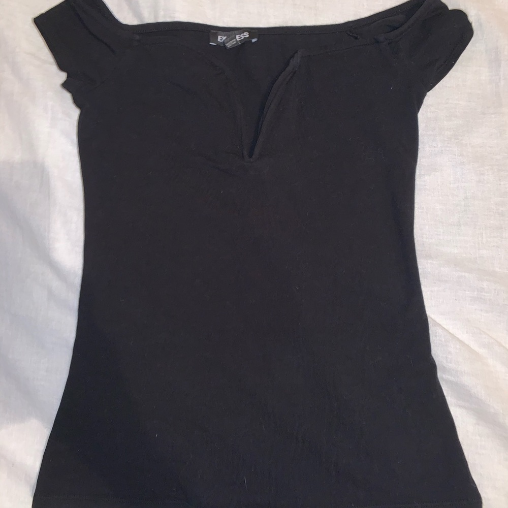 Express deep v cut shirt